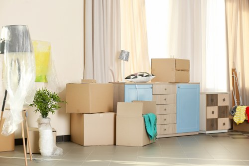 Removal van ready for a local move in Blackfen