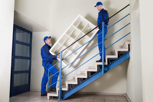 Office removals team planning a business move in Blackfen
