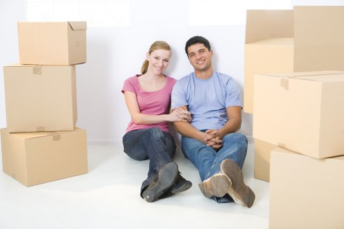 House removal team helping a local move in Blackfen